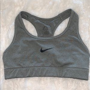 Gray Nike Sports Bra